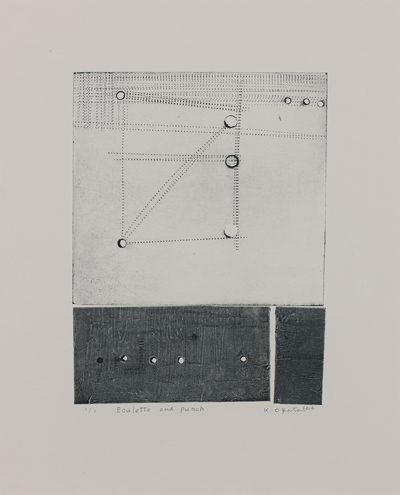《Roulette  and  pumch》コラグラフ225×170㎜/2014