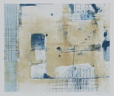 《とおくをみる　そして　ちかくをみる　Ⅰ　あさ》リトグラフ380×455㎜/2014